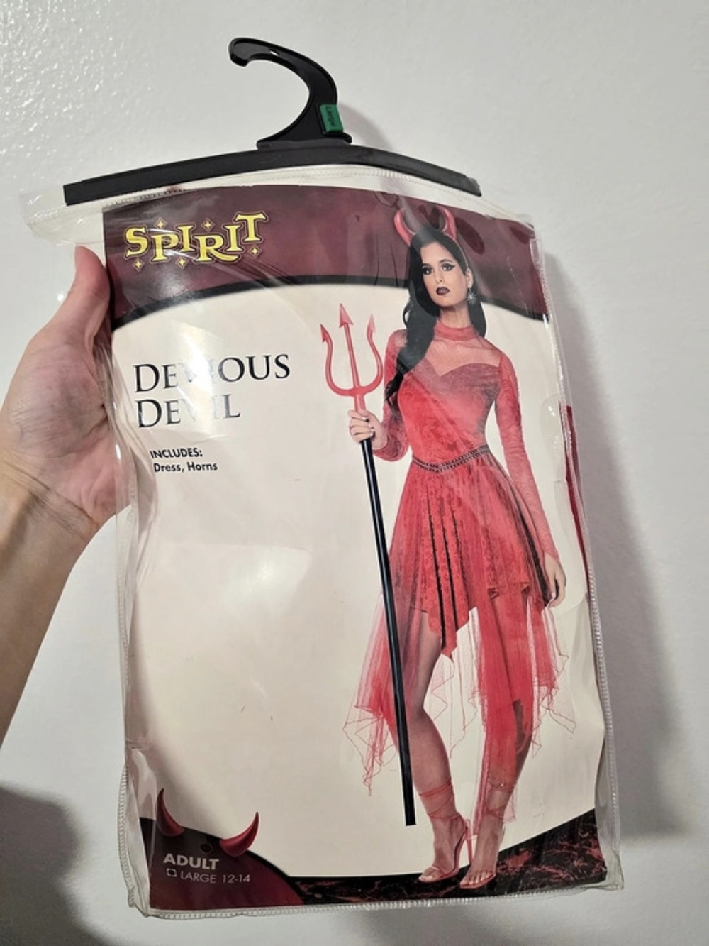 Spirit Halloween Devious Devil Costume Red Large